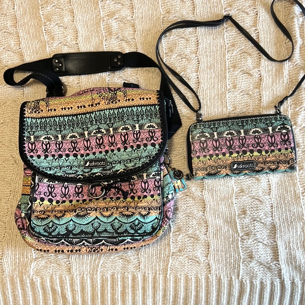 Sakroots small, backpack, and purse wallet